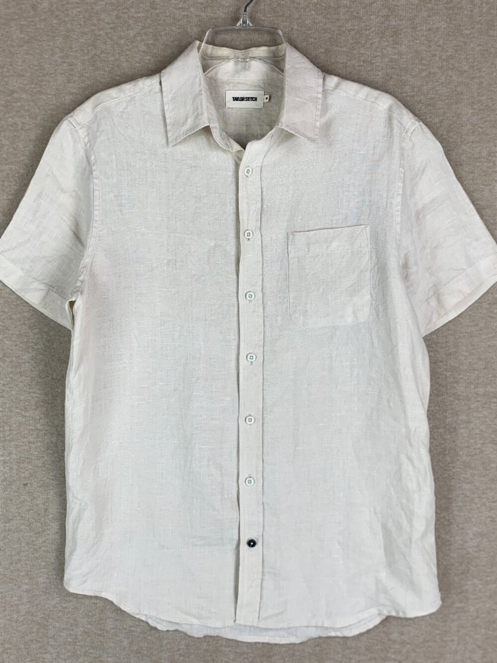 Taylor Stitch The Short Sleeve California in Natural Hemp Men's Size M 40